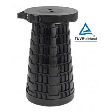 HOME USE πτυσσόμενο καρεκλάκι αντοχή έως 250kg, 25.5x45cm, μαύρο HUH-0230
